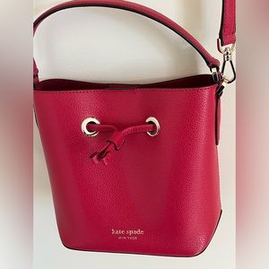 Kate Spade Red Eva Bucket Bag